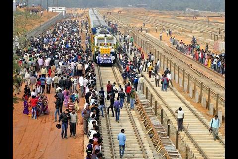 Northeast Frontier Railway said 'people from all walks of life thronged Agartala station' to witness the 'historic moment' when the train arrived.